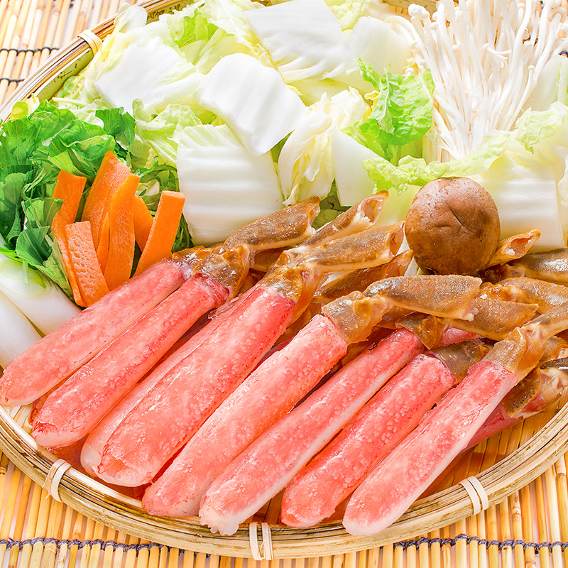送料無料 ズワイガニ ずわいがに ポーション かにしゃぶ 刺身 生ズワイガニ 特大 3Lサイズ 冷凍総重量 500g ジューシーでトロけるようなズワイむき身は食べ応え抜群【かに カニ 蟹 豊洲市場 ギフト 贈答用 お歳暮】