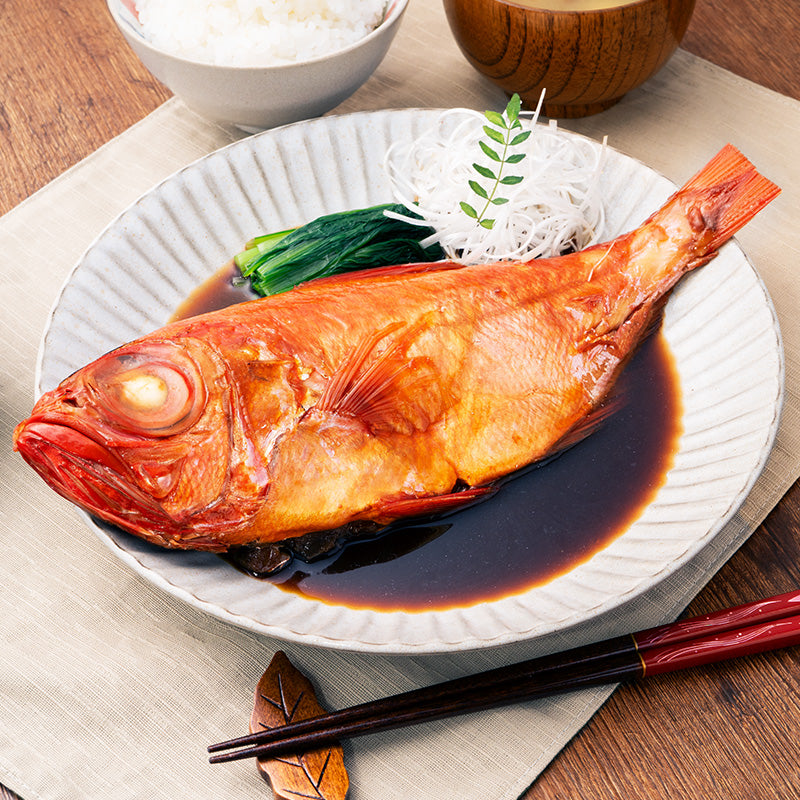 金目鯛 煮付け キンメダイ 500g 国産 金目鯛の煮付け きんめだい 煮魚 祝い魚 姿煮 惣菜 業務用 おかず 和風 豊洲市場 母の日 父の日 お中元 お歳暮 グルメ ハレノヒ ギフト