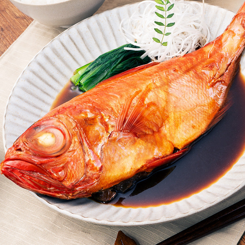 金目鯛 煮付け キンメダイ 500g 国産 金目鯛の煮付け きんめだい 煮魚 祝い魚 姿煮 惣菜 業務用 おかず 和風 豊洲市場 母の日 父の日 お中元 お歳暮 グルメ ハレノヒ ギフト