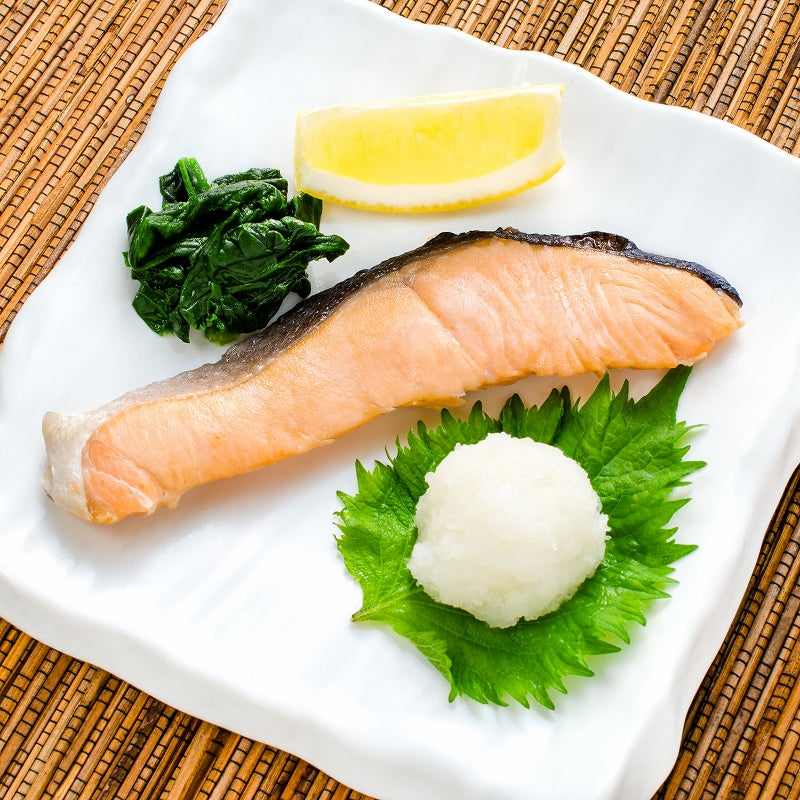 送料無料 さけ塩焼 1切れ×3パック 鮭の塩焼 サケ 鮭 しゃけ サーモン 塩焼き 焼き魚 切り身 魚菜 ファストフィッシュ レトルトパック おかず お惣菜 調理済み 業務用 豊洲市場