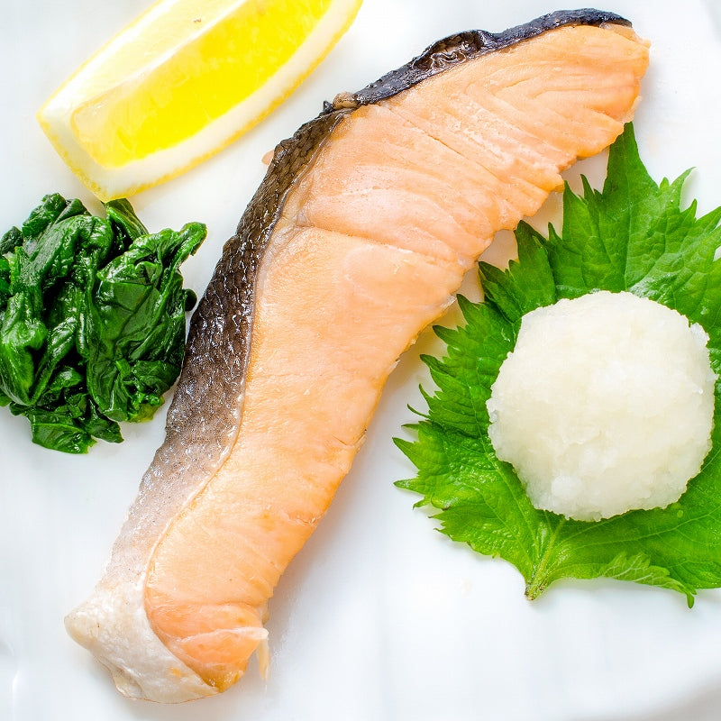 送料無料 さけ塩焼 1切れ×10パック 鮭の塩焼 サケ 鮭 しゃけ サーモン 塩焼き 焼き魚 切り身 魚菜 ファストフィッシュ レトルトパック おかず お惣菜 調理済み 業務用 豊洲市場