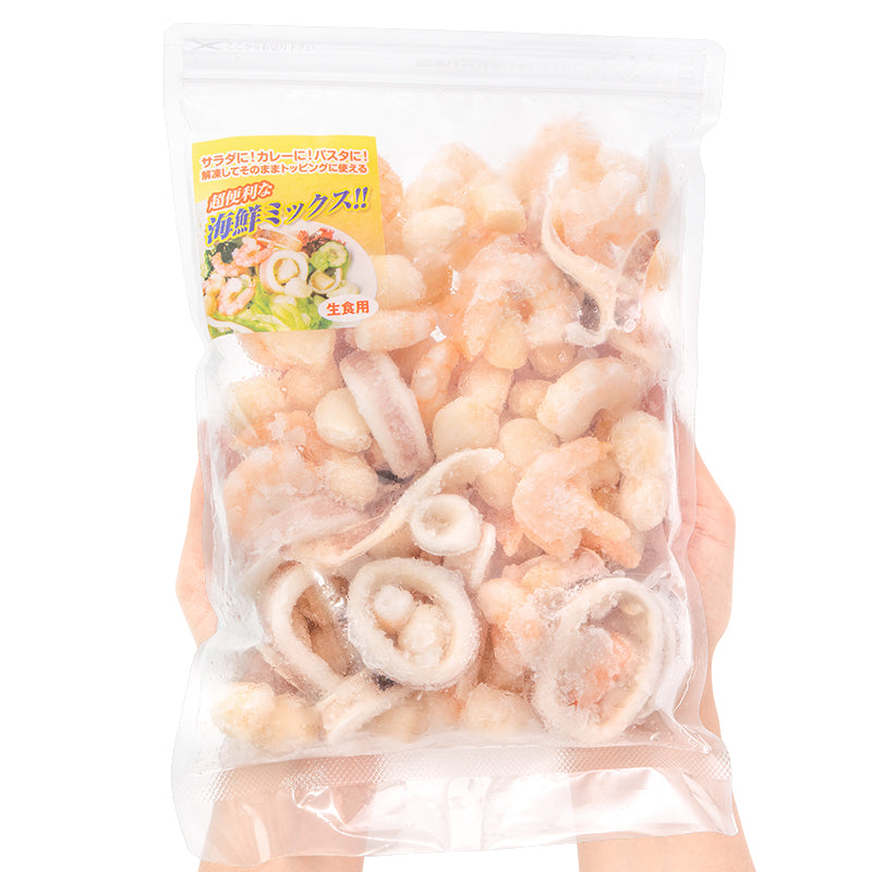 シーフードミックス 冷凍重量 500g 業務用 海老 えび エビ いか イカ イタヤ貝 貝 シーフードカレー シーフードピザ シーフードグラタン 海鮮チャーハン 冷凍食品 築地市場 豊洲市場