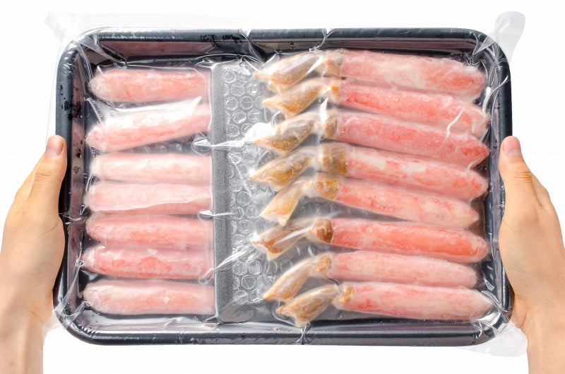 かにセット かにしゃぶ用 ズワイガニ ポーション5L 1kg 合計30本 & 本まぐろ 大トロ 200g セット【ズワイガニ ずわいがに かにしゃぶ かに カニ 蟹 豊洲 マグロ まぐろ 大トロ ギフト 贈答用 お歳暮】