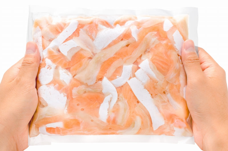 訳あり サーモン 大トロ ハラス 切り落とし 生食用スライス 500g 【わけあり 訳アリ アトランティックサーモン サーモンハラス トロサーモン 鮭ハラス 鮭 刺身 業務用 料理】