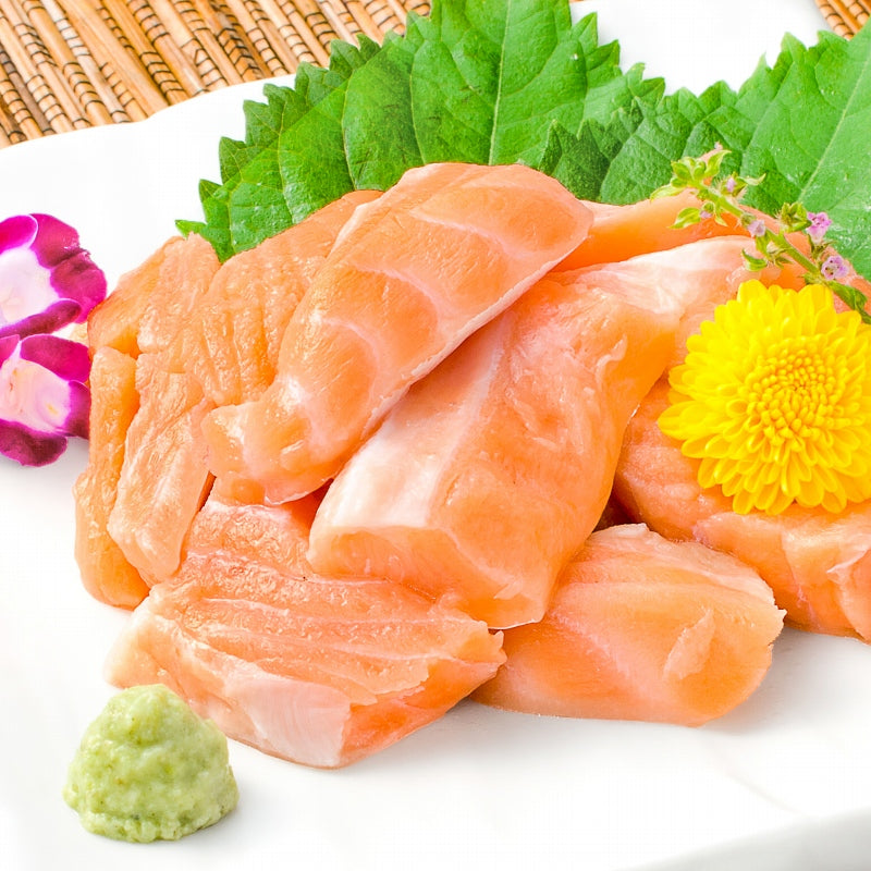訳あり サーモン 大トロ ハラス 切り落とし 生食用スライス 500g 【わけあり 訳アリ アトランティックサーモン サーモンハラス トロサーモン 鮭ハラス 鮭 刺身 業務用 料理】