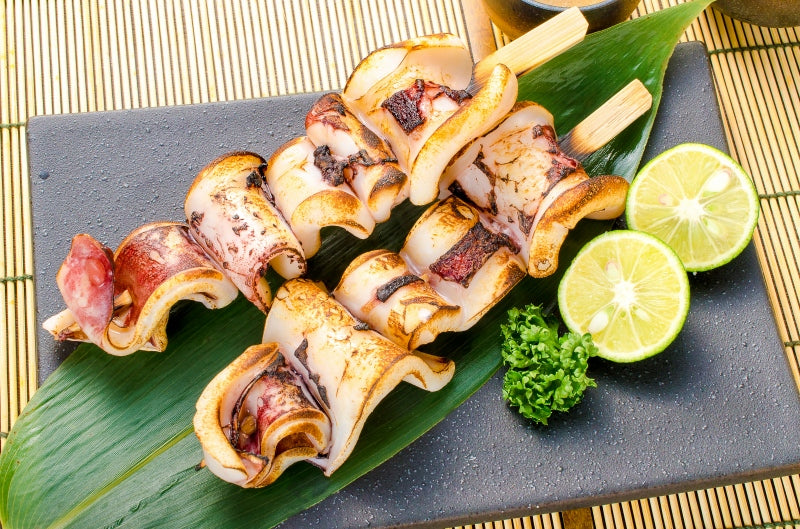いかおやじ串 イカ串 イカ焼き串 10本 ×10パック 1本75〜85g前後 【いか イカ 烏賊 いか串 いかポンポン焼き いかぽっぽ焼き イカポッポ焼き イカのぽっぽ焼き 海鮮串 串揚げ 串焼き バーベキュー BBQ おでん 学園祭 お祭り】