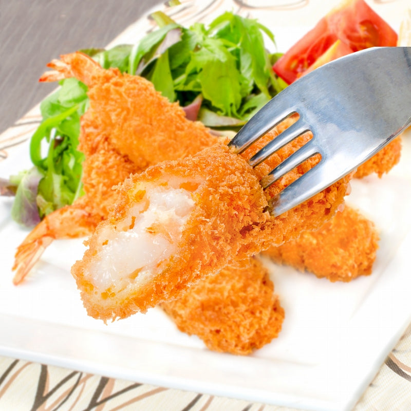 【週末限定セール】送料無料 ジャンボエビフライ 業務用10尾 500g 長さ約15〜18センチ 訳ありじゃない、デパ地下にも卸している業務用のお買い得品【えびフライ エビフライ 海老フライ 冷凍食品 おかず お弁当 お惣菜】