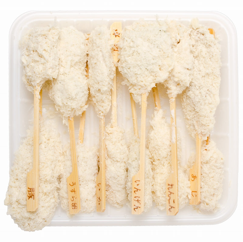 串揚げ 串揚げセット 10袋 6種類×20本 合計120本【串あげ くし揚げ くし揚げセット 串 串かつ 串カツ ご飯のお供 おつまみ 冷凍食品 おかず お弁当 お惣菜 フライ】