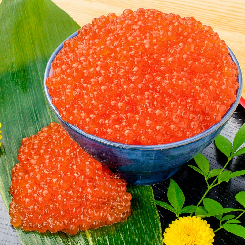 塩イクラ 塩いくら 500g ×1 鱒いくら ロシア産の鱒いくらを老舗北海道メーカーが加工。小粒ながら凝縮された旨味の鱒いくらの塩漬け【マスいくら いくら塩漬け いくら丼 イクラ丼 海鮮丼 サーモン 豊洲 寿司 料理 ギフト】