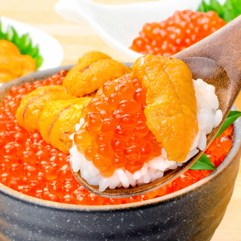 豊洲市場のウニイクラ丼セット 8杯分 無添加生ウニ400g&いくら醤油漬け400g 海鮮丼で約8杯分【うに ウニ いくら イクラ うにいくら丼 海鮮丼 手巻き寿司 寿司ネタ 刺身 福袋 豊洲 ギフト】