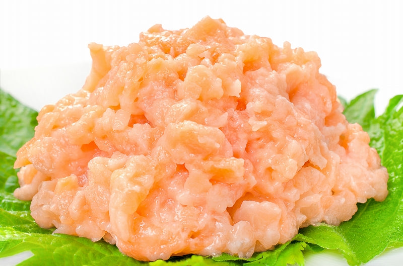 送料無料 ネギトロサーモン 80g×5個 食べ切り80gパックで簡単にサーモンネギトロ丼が楽しめます。【ネギトロ ねぎとろ サーモンネギトロ サーモンすき身 サーモンたたき 鮭 さけ しゃけ 豊洲市場 業務用】