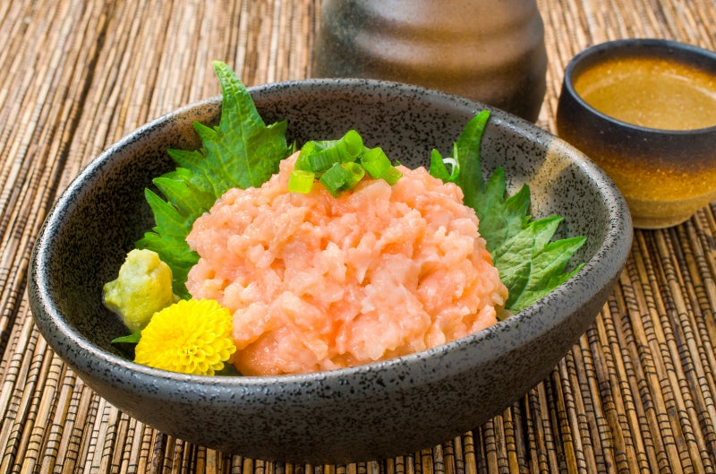 送料無料 ネギトロサーモン 80g×1個 食べ切り80gパックで簡単にサーモンネギトロ丼が楽しめます。【ネギトロ ねぎとろ サーモンネギトロ サーモンすき身 サーモンたたき 鮭 さけ しゃけ 豊洲市場 業務用】