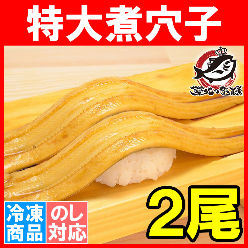 送料無料 やわらか煮穴子 超特大30cm前後 2尾 220g ふんわり柔らか穴子!【穴子 あなご アナゴ 煮あなご 煮アナゴ 煮穴子 穴子丼 あなご丼 寿司ねた アナゴ箱飯 穴子1本握り 蒲焼き 江戸前寿司 ギフト】