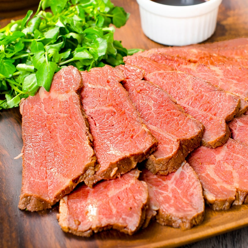 訳あり ローストビーフ ブロック 1本 約400 〜 500g 霜降りモモ肉トモサンカクのデパ地下仕様ローストビーフ 高品質なオーストラリア産牛モモ肉を国内加工 牛肉 オードブル ギフト】