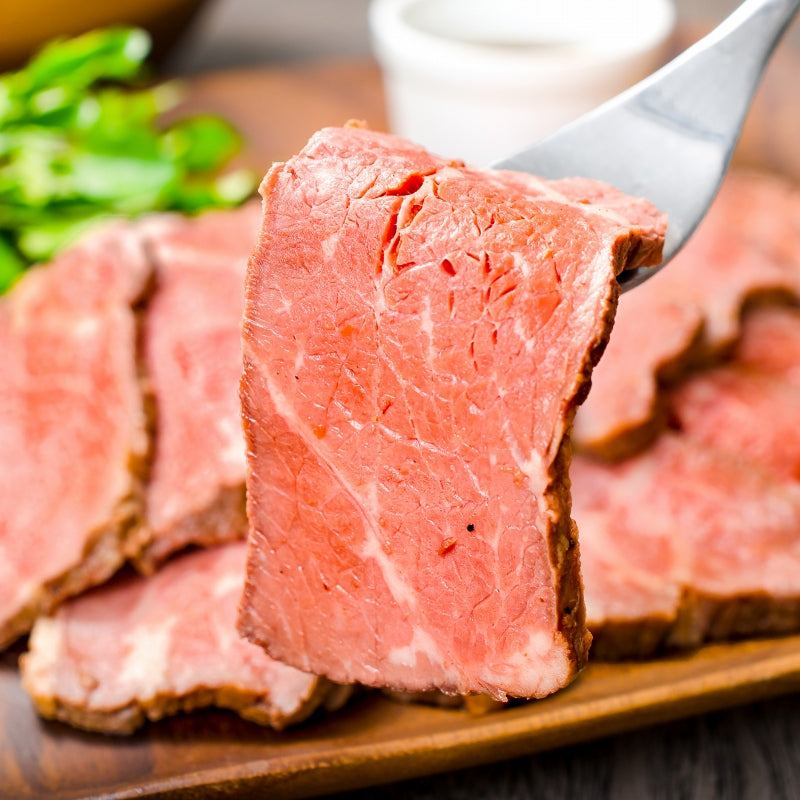訳あり ローストビーフ ブロック 1本 約400 〜 500g 霜降りモモ肉トモサンカクのデパ地下仕様ローストビーフ 高品質なオーストラリア産牛モモ肉を国内加工 牛肉 オードブル ギフト】