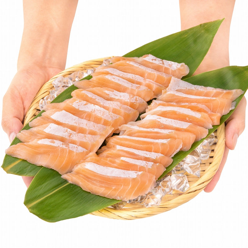 送料無料 サーモンハラススライス サーモン ハラス 寿司ネタ 刺身 スライス 業務用 8g × 20枚入り 合計160g 寿司 サーモン丼 海鮮丼 アトランティックサーモン 鮭 さけ しゃけ 冷凍 レシピ ギフト 豊洲市場