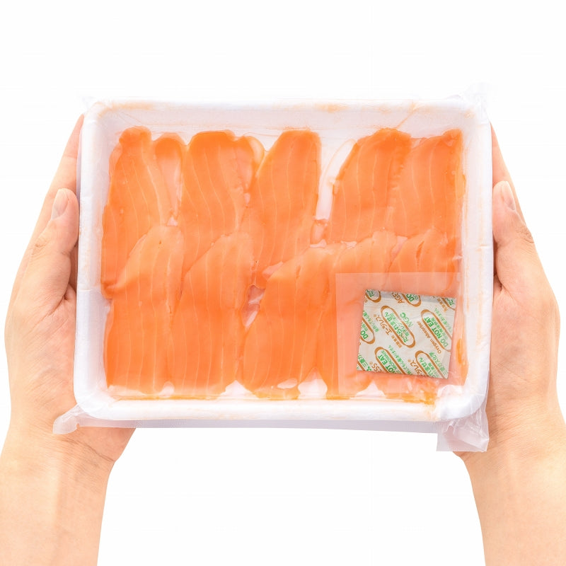 送料無料 サーモンスライス サーモン 寿司ネタ 刺身 スライス 業務用 8g × 20枚入り 合計160g×5パック 寿司 サーモン丼 海鮮丼 アトランティックサーモン 鮭 さけ しゃけ 業務用 冷凍 レシピ ギフト 豊洲市場