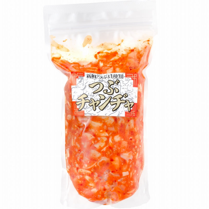 つぶチャンジャ つぶ貝 ツブ貝 500g ×3パック つぶ ツブ チャンジャ キムチ おつまみ ご飯のお供 珍味 刺身 韓国料理 豊洲市場
