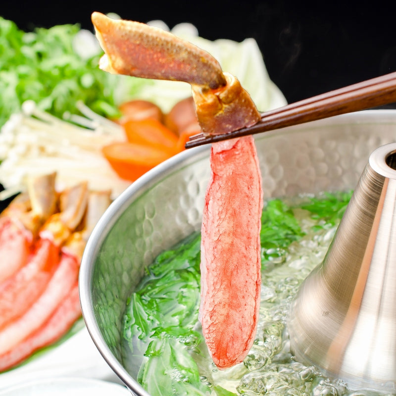 送料無料 超特大 5L ズワイガニ ポーション かにしゃぶ お刺身用 冷凍総重量 2kg 500g×4パック 合計60本【生食用 かに ポーション ずわいがに ギフト 贈答用 お歳暮 海鮮おせち】