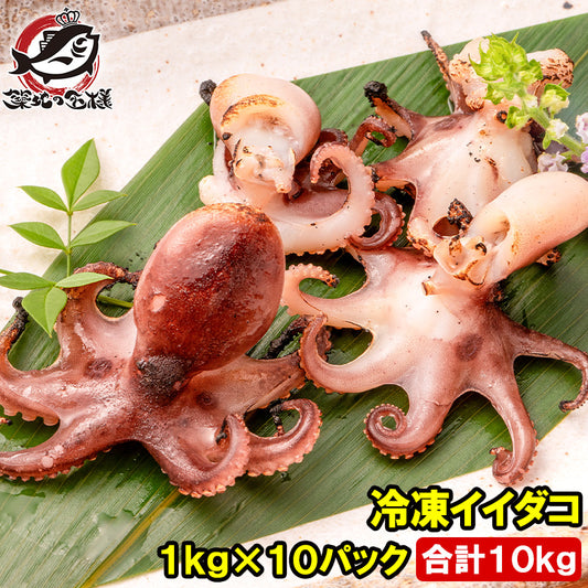 イイダコ いいだこ 業務用 10kg 1kg×10 タコ たこ 蛸 飯蛸 冷凍 バラ凍結 チュクミ ポックム 韓国料理  鍋 おでん 飯蛸 たこ飯 下処理済みご飯のお供 おかず 築地市場 豊洲市場