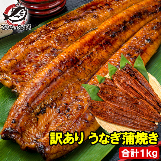 訳あり 国産うなぎ 蒲焼き 1kg サイズ不揃い 詰め合わせ 大容量 タレ付き うなぎ 鰻 蒲焼き うな丼 うな重 ひつまぶし 土用の丑の日 ギフト お取り寄せ 豊洲市場 父の日 お中元