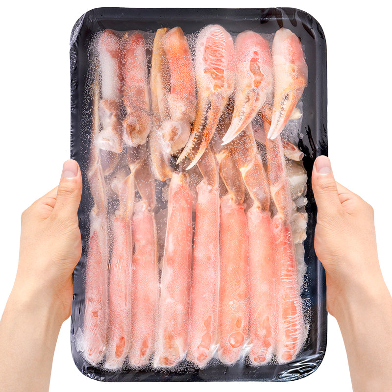 【送料無料】カット済み かにしゃぶ ズワイガニ ずわいがに セット 合計2kg 冷凍総重量約 1kg ×2パックセット かに鍋 かにしゃぶ お刺身 生食用 かにポーション 豊洲市場 ギフト 贈答用 お歳暮 海鮮おせち】