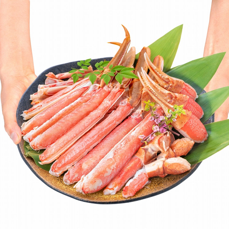 【送料無料】カット済み かにしゃぶ ズワイガニ ずわいがに セット 合計2kg 冷凍総重量約 1kg ×2パックセット かに鍋 かにしゃぶ お刺身 生食用 かにポーション 豊洲市場 ギフト 贈答用 お歳暮 海鮮おせち】