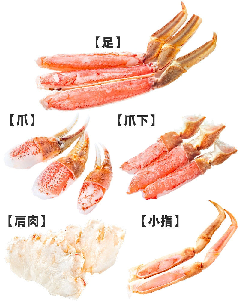 【送料無料】カット済み かにしゃぶ ズワイガニ ずわいがに セット 合計2kg 冷凍総重量約 1kg ×2パックセット かに鍋 かにしゃぶ お刺身 生食用 かにポーション 豊洲市場 ギフト 贈答用 お歳暮 海鮮おせち】