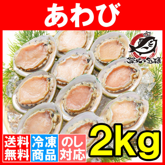 送料無料 あわび Lサイズ 2kg 合計24個 1箱12個入り 殻つきお刺身用アワビ 高級料亭でも使用する新鮮な殻付きあわび 【あわび アワビ 鮑 お造り バター焼き ステーキ おせち 翡翠の瞳 貝柱 豊洲 寿司 ギフト】