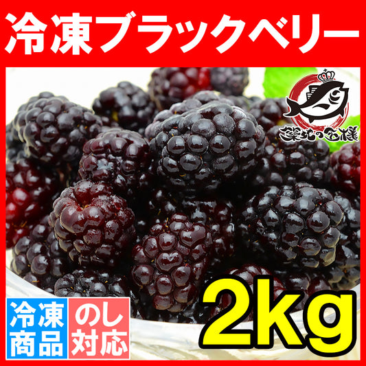 冷凍ブラックベリー 2kg 500g×4パック 弾けるブラックベリーをたっぷりと！【ブラックベリー 冷凍ブラックベリー 完熟ブラックベリー 冷凍フルーツ 冷凍デザート 冷凍食品 業務用 ヨナナス スムージー】