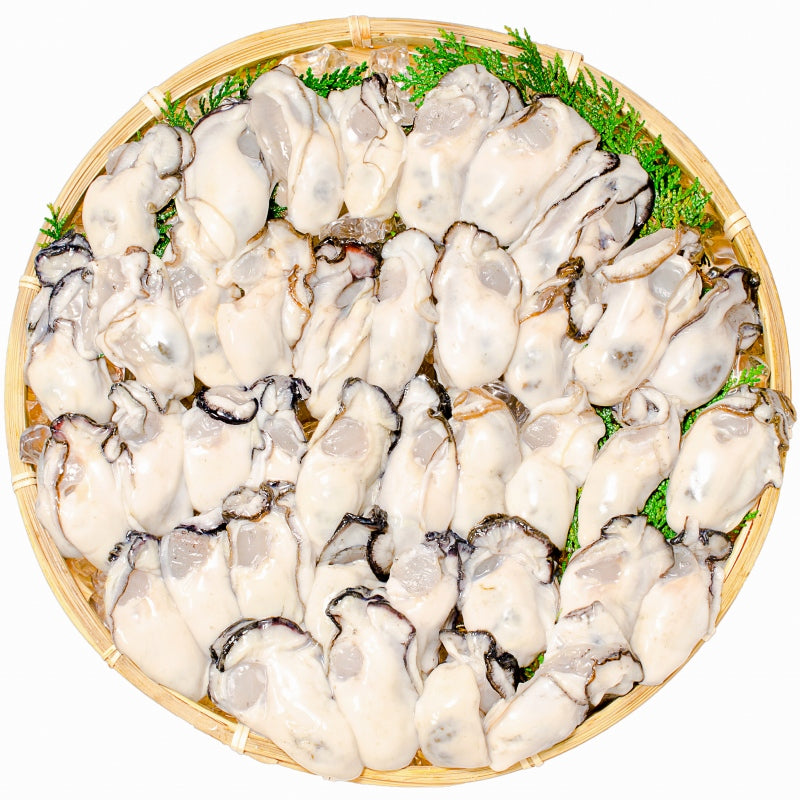 生食用　FOOD　新製法で冷凍なのに生食可能な牡蠣で濃厚な　送料無料　生食用カキ　冷凍むき身牡蠣　生牡蠣　冷凍時1kg解凍後850g×2パック　STREAM　2kg　–　JAPAN