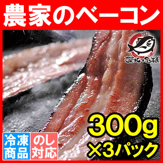 送料無料 農家のベーコン「札幌バルナバハム」なんと1本約300gの大きさ 3個セット ギフトにも最適な札幌発のとっておきの美味しさ！【ベーコンステーキ 札幌バルナバフーズ 北海道フェア 北海道物産展 豊洲市場 豊洲市場 ギフト】